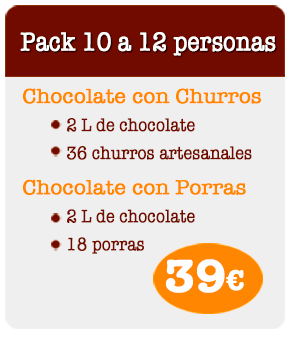 Chocolate con churros y porras - Pack 2