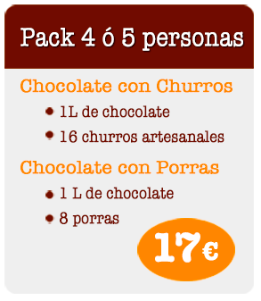 Chocolate con churros y porras - Pack 1